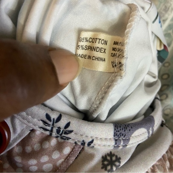 Deer Print Baby Girl Ruffled Romper One Piece Snap Closure Soft Material 6-12M - Picture 12 of 12